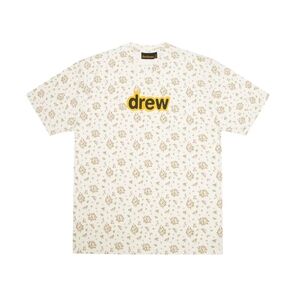 DREW Cream Floral Short Sleeve Tee L